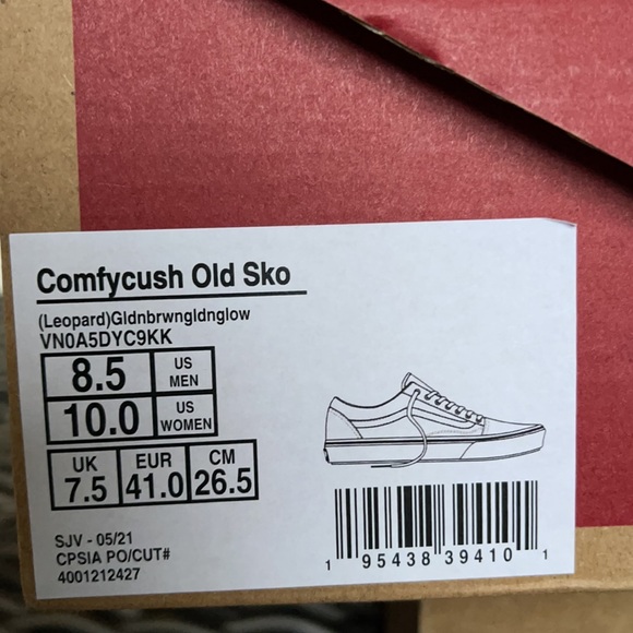 Vans Comfycush Old Sko Leopard MENS - Picture 16 of 16